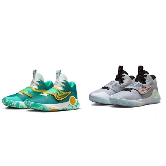 2 Pair Lot NIB Nike KD Trey 5 X 'Wolf Grey Barely Volt' DD9538-009 DD9538-300